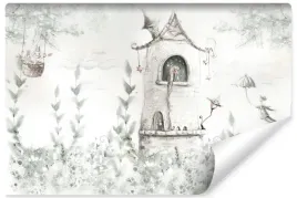 fototapeta-dla-dzieci-krolewna-wieza-liscie-bajka-styl-boho-450x300