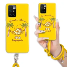 etui-do-xiaomi-redmi-10-2022-case-zolta-smycz-pompompurin-hello-kitty-wzory