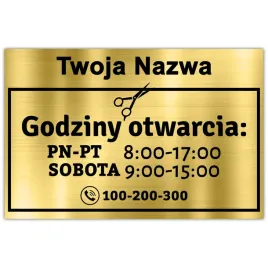 tabliczka-informacyjna-dla-zakladu-fryzjerskiego-zloty-godziny-otwarcia