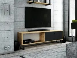szafka-rtv-modex-140-dab-artisan-czarny-loft