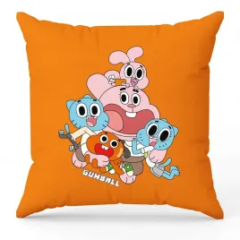 poduszka-gumball-pomaranczowa-dla-fana-na-prezent-postacie-wzory
