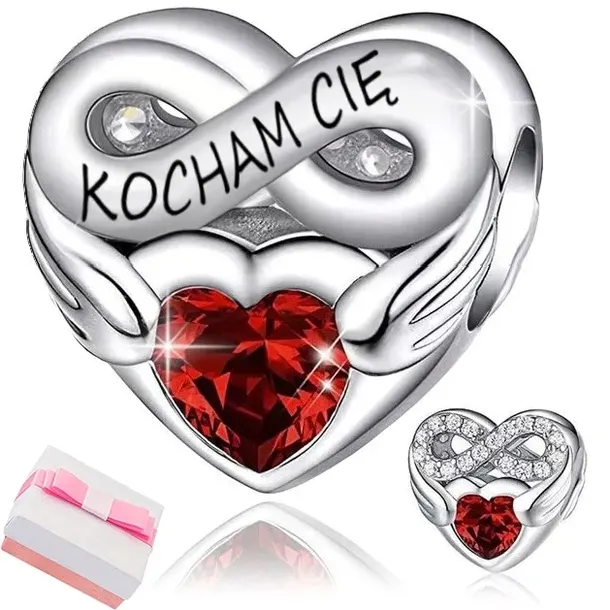 Charms zawieszka charms kocham cię charms srebro biżuteria oryginalny