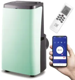 designerski-klimatyzator-przenosny-zielony-35kw-12000-btu-wifi-aplikacja