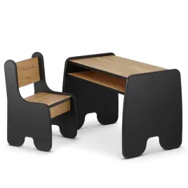 stolik-i-krzeselko-dla-dzieci-zestaw-premium-czarny-dab-solidny-bezpieczny