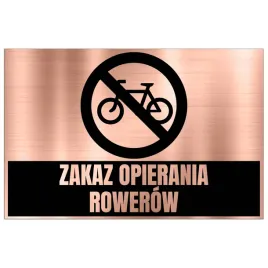 tabliczka-ostrzegawcza-dibond-32x21-miedziany-zakaz-opierania-rowerow-wzory
