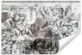 fototapeta-do-salonu-sypialni-kwiaty-natura-beton-abstrakcja-450x300
