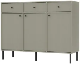 zielona-komoda-125-cm-avila-szeroka-drzwi-szuflady-proste-nozki-i-uchwyty