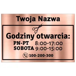 tabliczka-informacyjna-dla-zakladu-fryzjerskiego-miedziany-godziny-otwarcia
