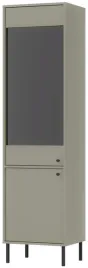 zielona-witryna-195-cm-avila-wysoka-metalowe-czarne-proste-nogi-i-uchwyty