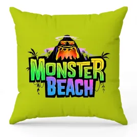 poduszka-monster-beach-zielona-dla-fana-dziecieca-na-prezent-wzory