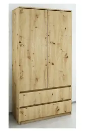 szafa-2-drzwi-2-szuflady-90-cm-do-sypialni-garderoby-dab-artisan