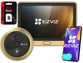 wizjer-elektroniczny-ezviz-dp2c-gold-dzwonek-z-kamera-aplikacja-sd-64gb
