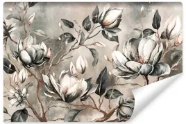 fototapeta-do-sypialni-salonu-kwiaty-magnolie-abstrakcja-beton-368x254