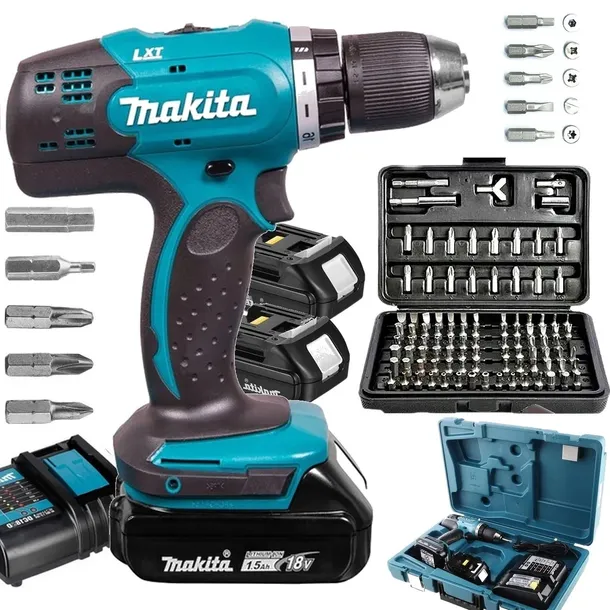 Wkrętarka Akumulatorowa Makita 18V Oryginalna Walizka BITY TORX 100el 2XAku