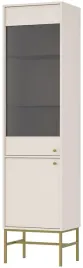 bezowa-witryna-207-cm-avila-salon-wysoka-stelaz-metalowe-nozki-i-uchwyty