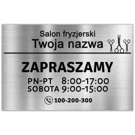 tabliczka-informacyjna-dla-zakladu-fryzjerskiego-srebrny-twoja-nazwa