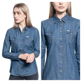 damska-koszula-wrangler-ls-denim-shirt-xs