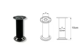 rejs-stopka-alu-so01-fi32-h100mm-aluminium-metal-lakier-czarny-mat-chrom