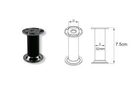 rejs-stopka-alu-so01-fi32-h75mm-aluminium-metal-lakier-czarny-polysk-chrom