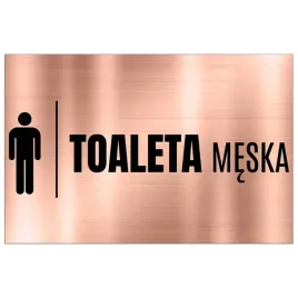 tabliczka-informacyjna-dibond-32x21-miedziany-toaleta-meska-wzory