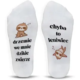 skarpetki-bawelniane-biale-39-45-na-prezent-leniwiec-zabawne-smieszne-wzory