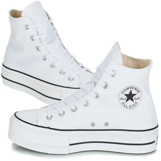 Converse buty trampki damskie wysokie białe platforma 560846C 41