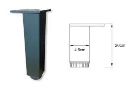 nozka-stopka-45x45-regulowana-h200mm-anoda-czarna-c-35-plytka-w-narozniku
