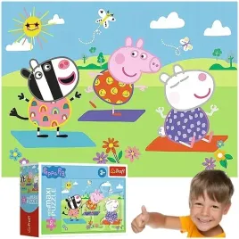 puzzle-mini-maxi-swinka-peppa-beztroski-dzien-20-el-ukladanka-trefl-21124