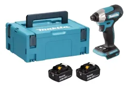 makita-aku-wkretarka-zakretarka-18v-lxt-1-4-140nm-2x6ah-bl1860-dtd157zj