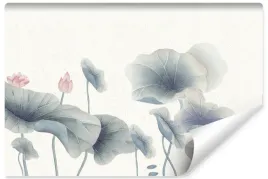fototapeta-do-jadalni-kwiaty-lilie-abstrakcja-natura-styl-retro-450x300