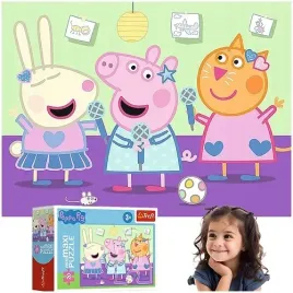 puzzle-mini-maxi-swinka-peppa-beztroski-dzien-20-el-ukladanka-trefl-21126