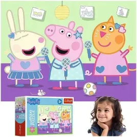 puzzle-mini-maxi-swinka-peppa-beztroski-dzien-20-el-ukladanka-trefl-21126