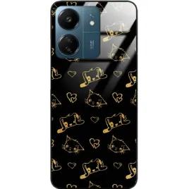 etui-do-xiaomi-redmi-13c-black-case-glass-pozytywne-wibracje-ciekawe-wzory
