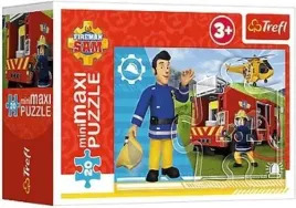 puzzle-mini-maxi-strazak-sam-20-elementow-ukladanka-trefl-21115