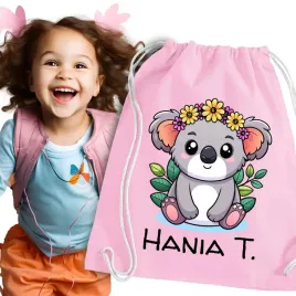 worek-rozowy-do-przedszkola-worek-na-buty-ubranie-imie-dla-dziwczynki-koala