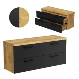 szafka-lazienkowa-wiszaca-130-cm-pod-umywalke-nablatowa-szuflady-dab-czarna