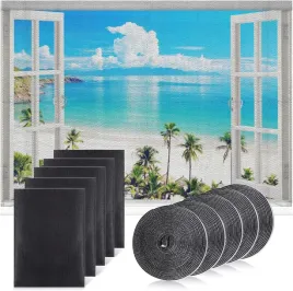 5x-moskitiera-na-okno-okienna-siatka-przeciw-owadom-komarom-na-rzep-130x150