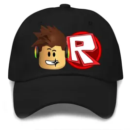 czapka-z-daszkiem-dziecieca-czarna-roblox-gra-na-lato-rozne-wzory