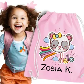 worek-rozowy-do-przedszkola-worek-na-buty-imie-dla-dziwczynki-panda-hello