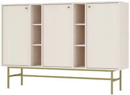 bezowa-komoda-158-cm-avilla-drzwi-polki-stelaz-metalowe-nozki-i-uchwyty