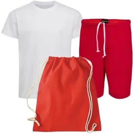 zestaw-koszulka-spodenki-workoplecak-czerwony-na-wf-140cm