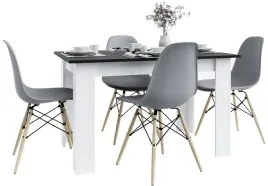 stol-12080-czarny-bialy-4-krzesla-szare-loft-do-kuchni-jadalni