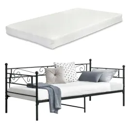 lozko-metalowe-kerava-90x200-cm-z-materacem-z-zimnej-pianki-czarne