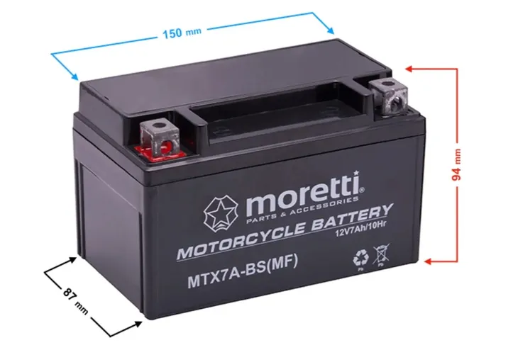 Akumulator AGM 12V 7Ah Gel MTX7A-BS Skuter NOWY