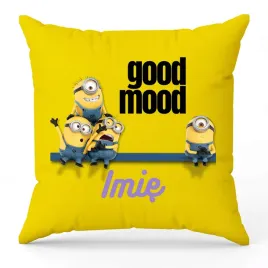 poduszka-minions-good-mood-zolta-dla-fana-na-prezent-wzory-personalizowana