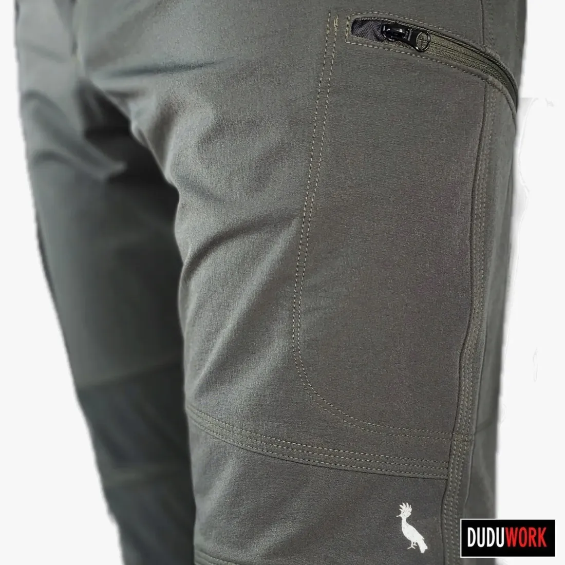 spodnie-robocze-duduwork-oliwkowe-4stretch-44-stan-nowy