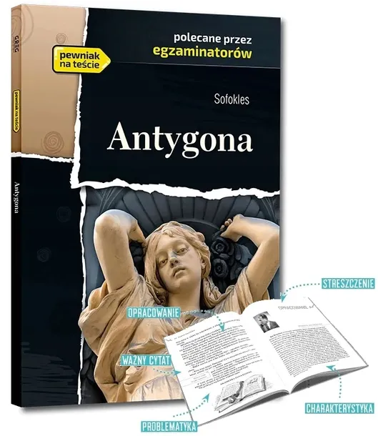 ANTYGONA lektura z opracowaniem i streszczeniem Sofokles GREG