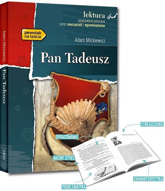 Pan Tadeusz Lektura z opracowaniem i streszczeniem GREG Adam Mickiewicz