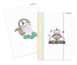 teczka-papierowa-z-gumka-a4-catcorn-kotek-jednoroz