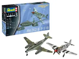 model-do-sklejania-revell-messerschmitt-me262-p-51b-mustang